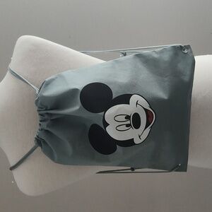 Mickey Mouse Gray Kids Drawstring Bag